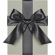 Double Face Satin Ribbon, Black, Waste Not Paper